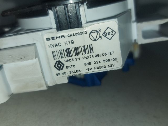 bontott DACIA DUSTER Fűtéskapcsoló