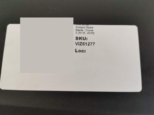 bontott DACIA DUSTER Jobb hátsó Sárvédő Díszléc