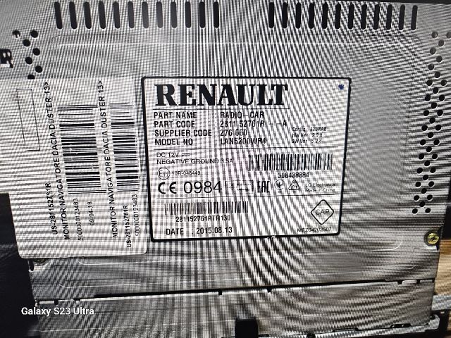 bontott DACIA DUSTER Navigációs Fejegység