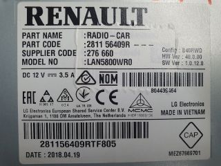 bontott DACIA DUSTER Navigációs Fejegység