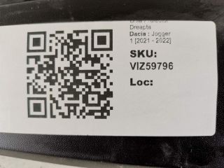 bontott DACIA JOGGER Jobb Ködlámpa Rács