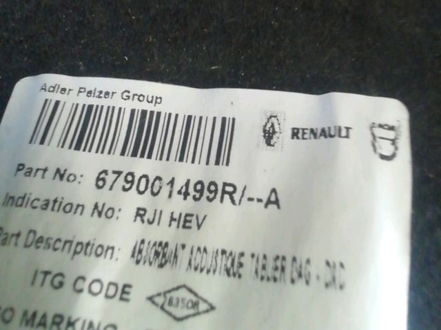 bontott DACIA JOGGER Tűzfal Szigetelés