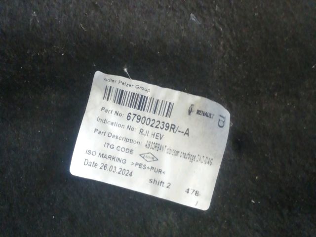 bontott DACIA JOGGER Tűzfal Szigetelés