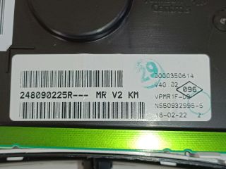 bontott DACIA LODGY Kilométeróra