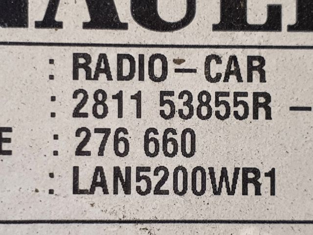 bontott DACIA LODGY Navigációs Fejegység