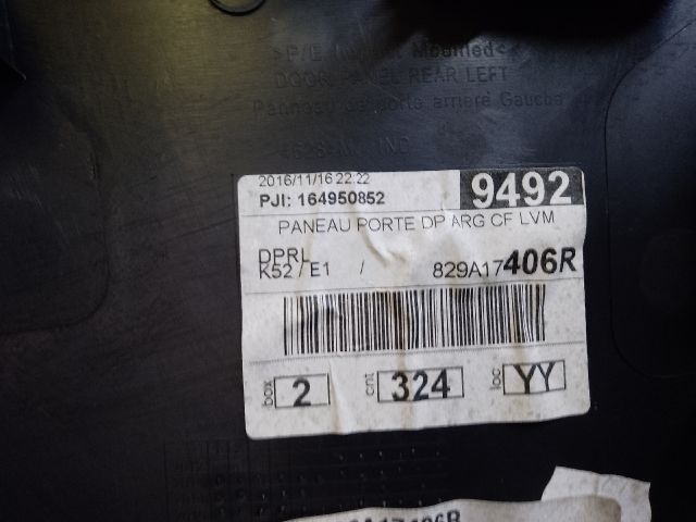 bontott DACIA LOGAN Bal hátsó Ajtó Kárpit