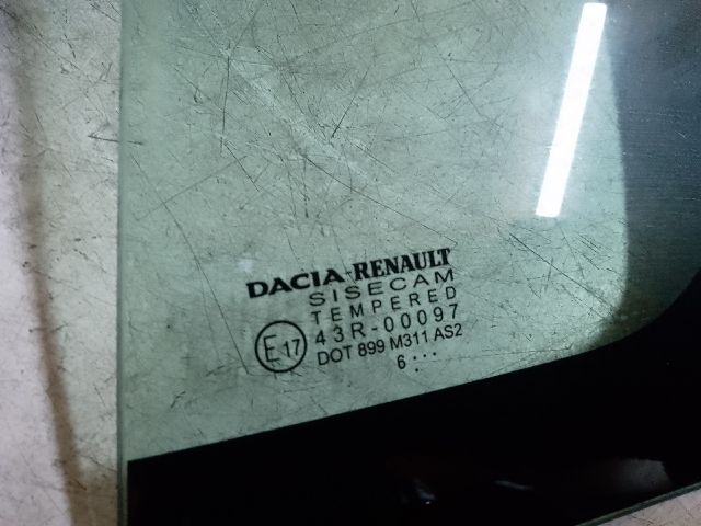 bontott DACIA LOGAN Bal hátsó Fixüveg (Ajtóban)
