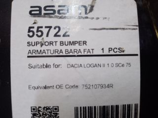 bontott DACIA LOGAN Első Lökhárító Merevítő (Fém)