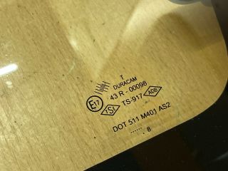 bontott DACIA LOGAN Jobb C Oszlop Oldalablak Üveg