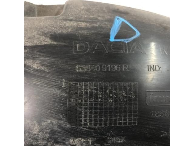 bontott DACIA LOGAN Jobb első Dobbetét (Kerékjárati, Műanyag)