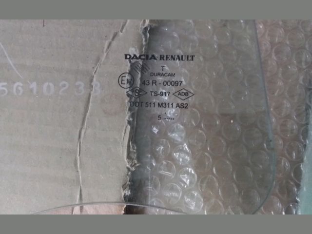bontott DACIA LOGAN Jobb hátsó Ablak