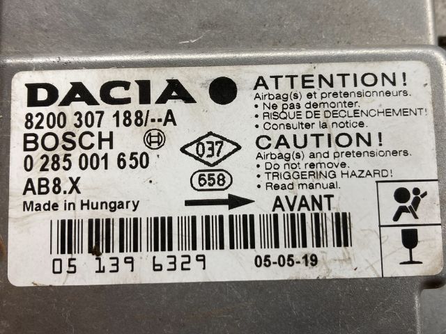 bontott DACIA LOGAN Légzsák Elektronika