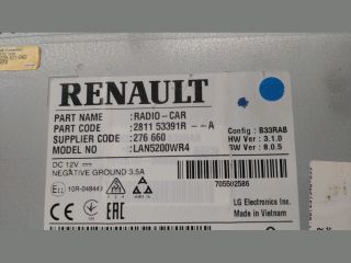 bontott DACIA LOGAN Navigációs Fejegység