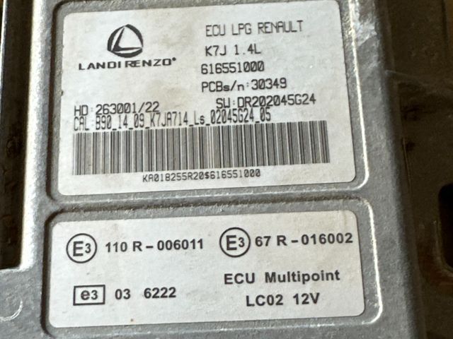 bontott DACIA SANDERO LPG Vezérlő