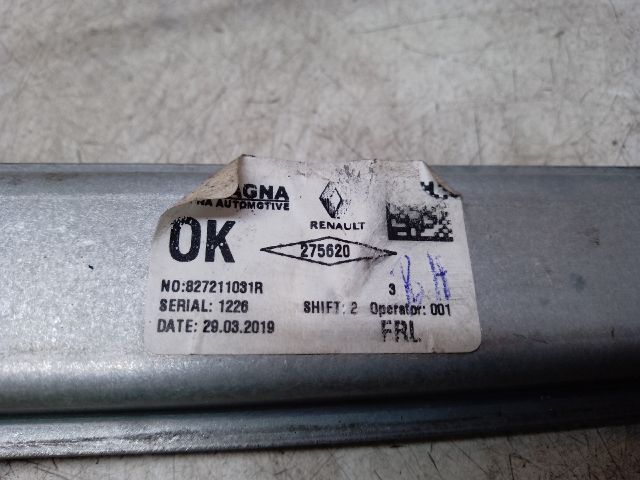 bontott DACIA SANDERO Bal hátsó Ablakemelő Szerkezet (Elektromos)