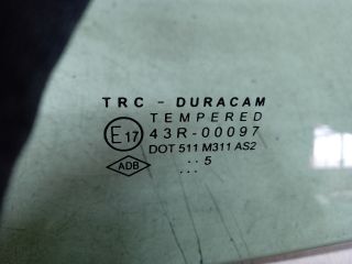 bontott DACIA SANDERO Bal hátsó Fixüveg (Ajtóban)