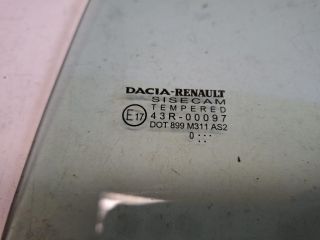 bontott DACIA SANDERO Bal hátsó Fixüveg (Ajtóban)