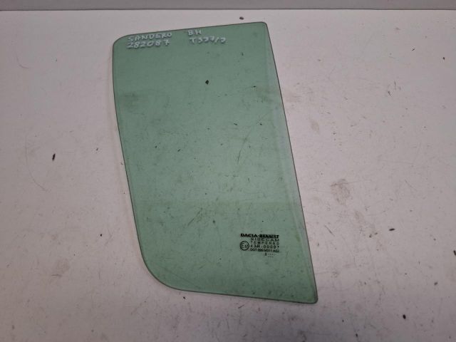 bontott DACIA SANDERO Bal hátsó Fixüveg (Ajtóban)