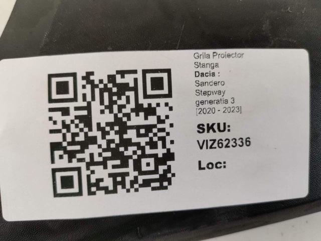 bontott DACIA SANDERO Bal Ködzárófény Keret