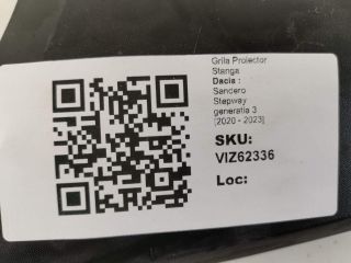 bontott DACIA SANDERO Bal Ködzárófény Keret