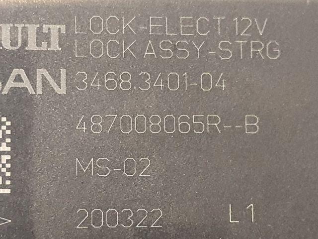 bontott DACIA SANDERO Kormányzár (Elektromos)