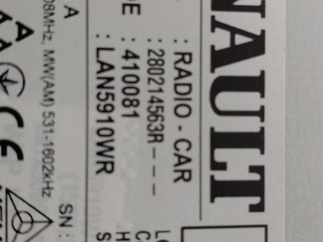 bontott DACIA SANDERO Navigációs Fejegység