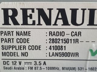 bontott DACIA SANDERO Navigációs Fejegység