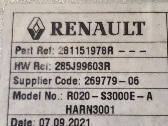 bontott DACIA SANDERO Rádió / CD