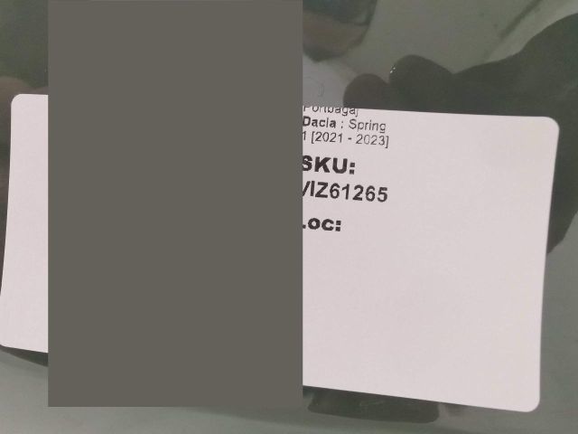 bontott DACIA SPRING Csomagtérajtó (Üres lemez)