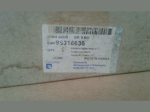 bontott DAEWOO MATIZ Hátsó Fékdob