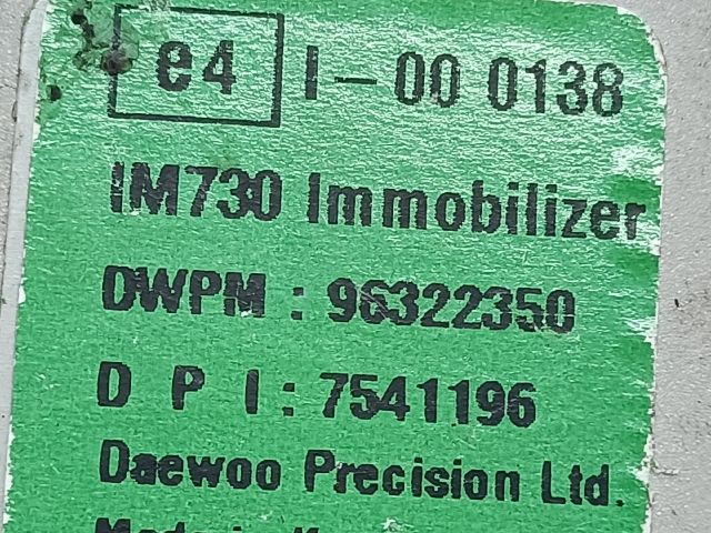 bontott DAEWOO MATIZ Immobilizer Elektronika