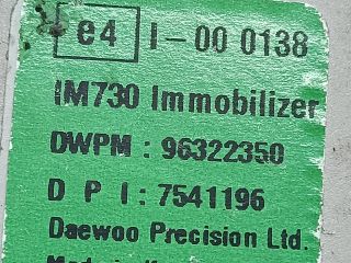 bontott DAEWOO MATIZ Immobilizer Elektronika