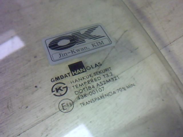 bontott DAEWOO MATIZ Bal hátsó Ablak