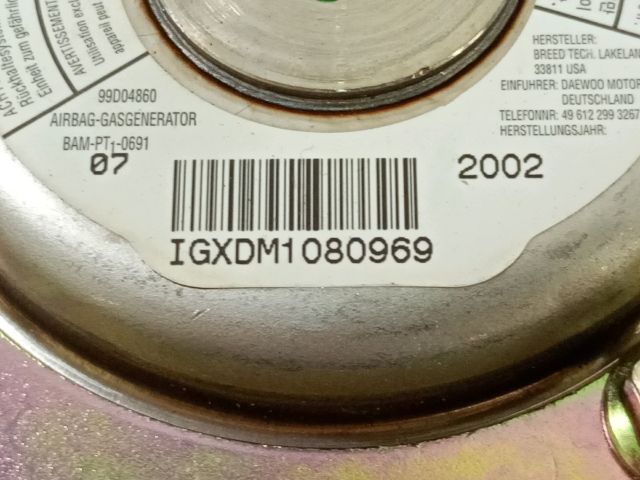 bontott DAEWOO MATIZ Kormánylégzsák