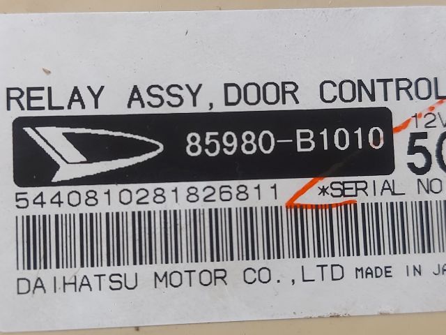 bontott DAIHATSU SIRION Biztosítéktábla Utastér