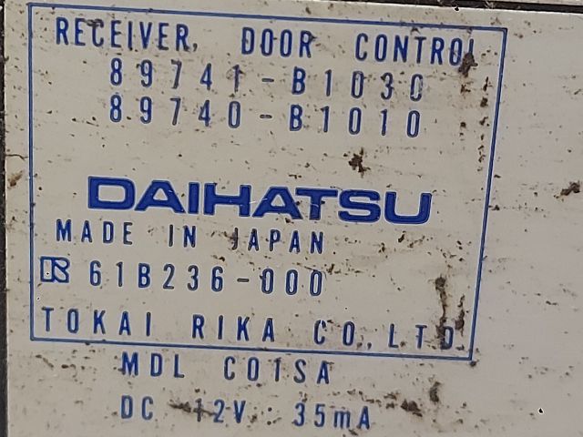 bontott DAIHATSU SIRION Központizár Elektronika