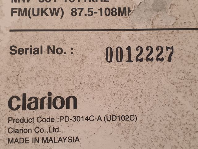 bontott DAIHATSU SIRION Rádió / CD