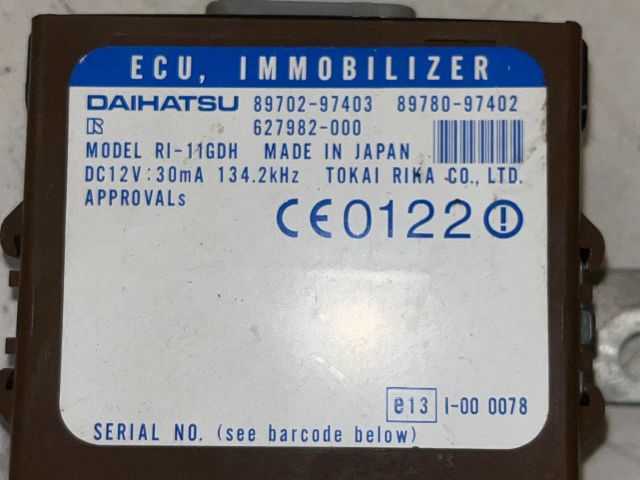 bontott DAIHATSU YRV Immobilizer Elektronika