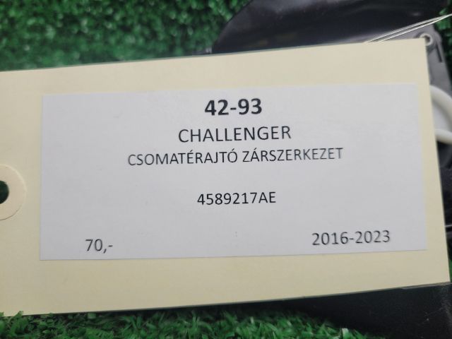 bontott DODGE CHALLENGER Csomagtérajtó Zárszerkezet