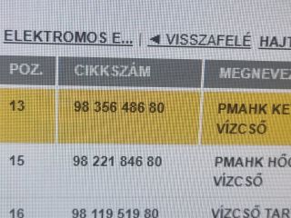 bontott DS DS 7 Akkumulátor Hűtő Cső