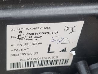 bontott DS DS 7 Bal Fényszóró