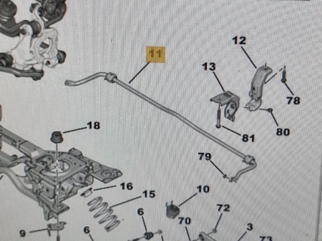 bontott DS DS 7 Hátsó Vízszintes Stabilizátor Rúd