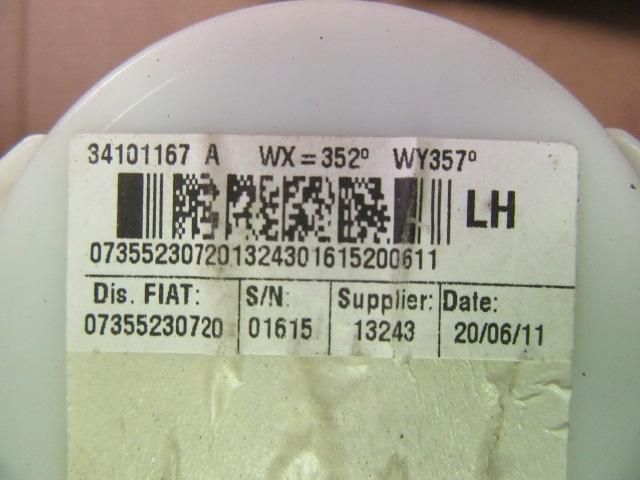 bontott FIAT 500 Bal első Biztonsági Öv