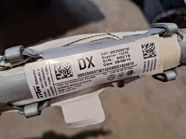 bontott FIAT 500 Jobb Függönylégzsák és Oldallégzsák