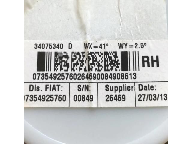 bontott FIAT 500 Jobb hátsó Biztonsági Öv