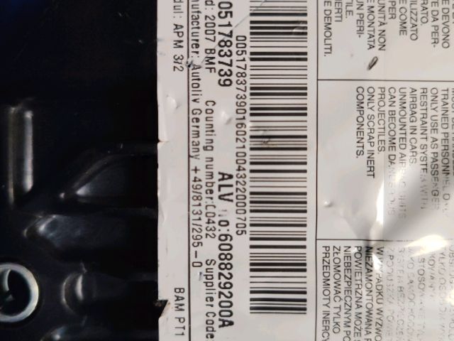 bontott FIAT 500 Utasoldali Légzsák