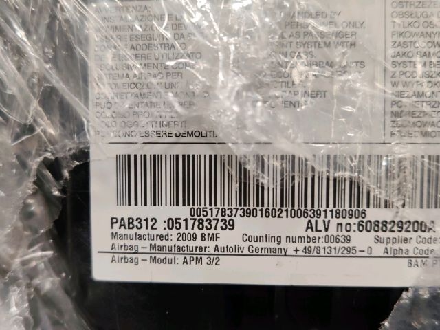 bontott FIAT 500 Utasoldali Légzsák