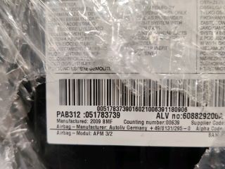 bontott FIAT 500 Utasoldali Légzsák