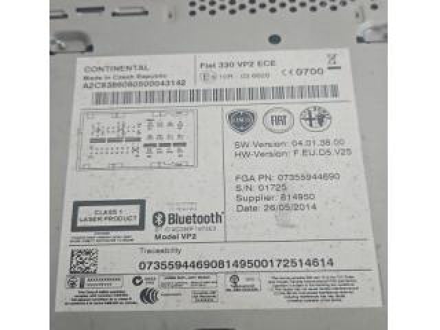 bontott FIAT 500L Navigációs Fejegység