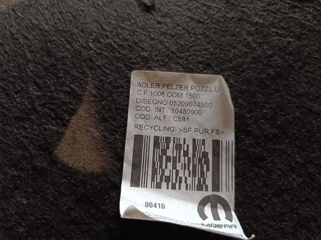 bontott FIAT 500X Motorháztető Szigetelés